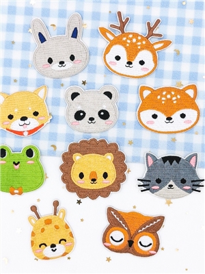 Animal embroidery cloth sticker