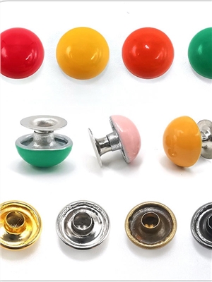 Colorful round mushroom nail collision