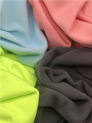 Polyester single/double-sided fleece knitted fabric