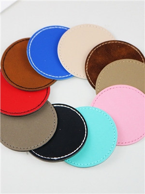 PU blank leather label