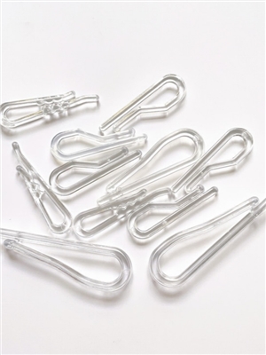 Transparent shirt clip