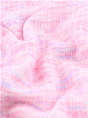 Polyester spandex plush colored yarn knitted fabric