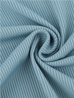 Ice silk pit stripe ribbed knitted fabric