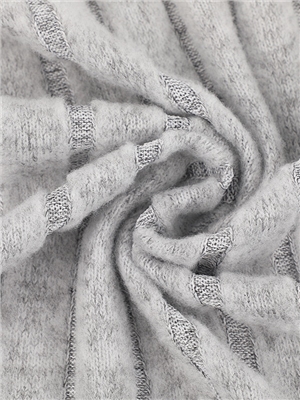 Polyester ribbed ultra wide stripe and pit stripe fabric