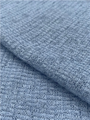 Polyester linen snowflake knitted jacquard fabric