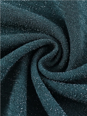 Silver silk linen knitted jacquard fabric