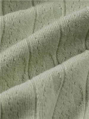 O-shaped shifting jacquard knitted fabric