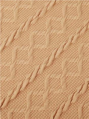 Wool like knitting Fried Dough Twists fabric