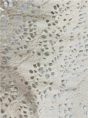 Broken hole knitted jacquard lace fabric