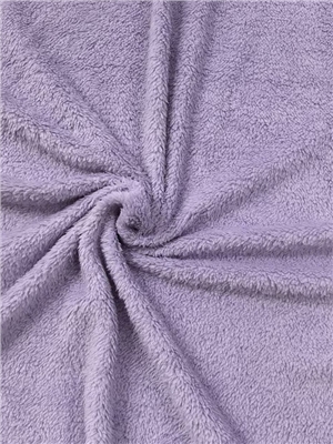 Double sided plush knitted fabric