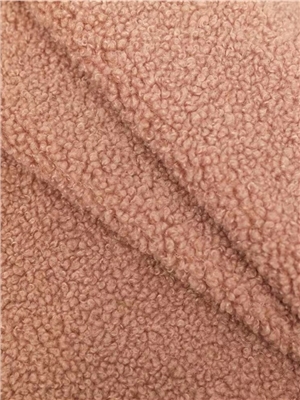 Teddy velvet polyester knitted fabric