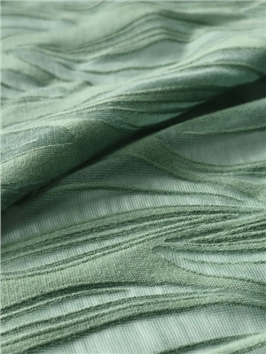 Plain leaf printed hollow knitted fabric