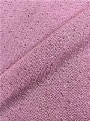 Moving Circle Love Jacquard Knitted Fabric