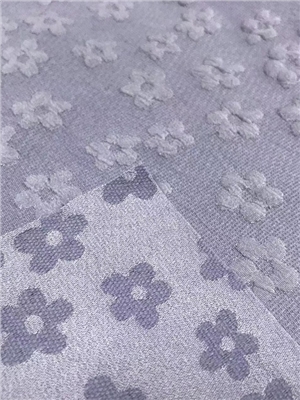 Snowflake relief knitted jacquard fabric