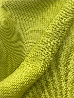 Large loop fish scale knitted fabric