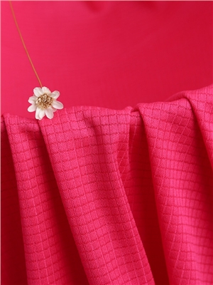 Polyester double-sided small square knitted fabric