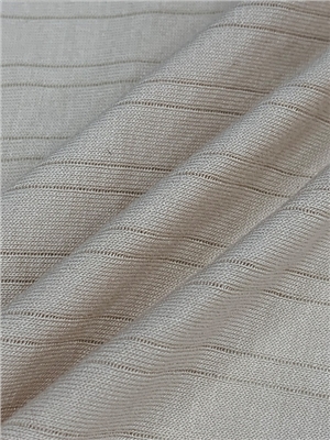 Naya striped ribbed knitted fabric