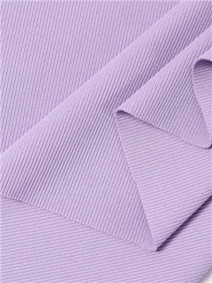 Polyester ammonia 1 × 1 ribbed knitted fabric