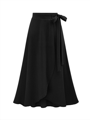 High waist irregular open fork strap dress