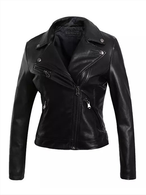 Ladies Jacket Fringed Leather Womens PU Jacket