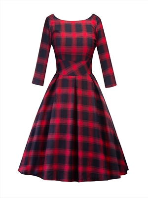 Long sleeve open back women's dress